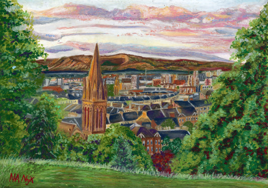 'Glasgow Lookout' Art Print