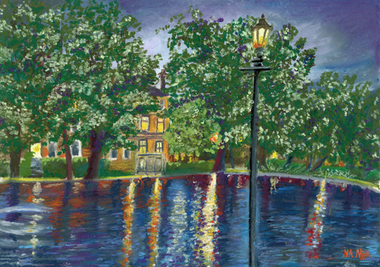 'Night Time Stroll' Art Print